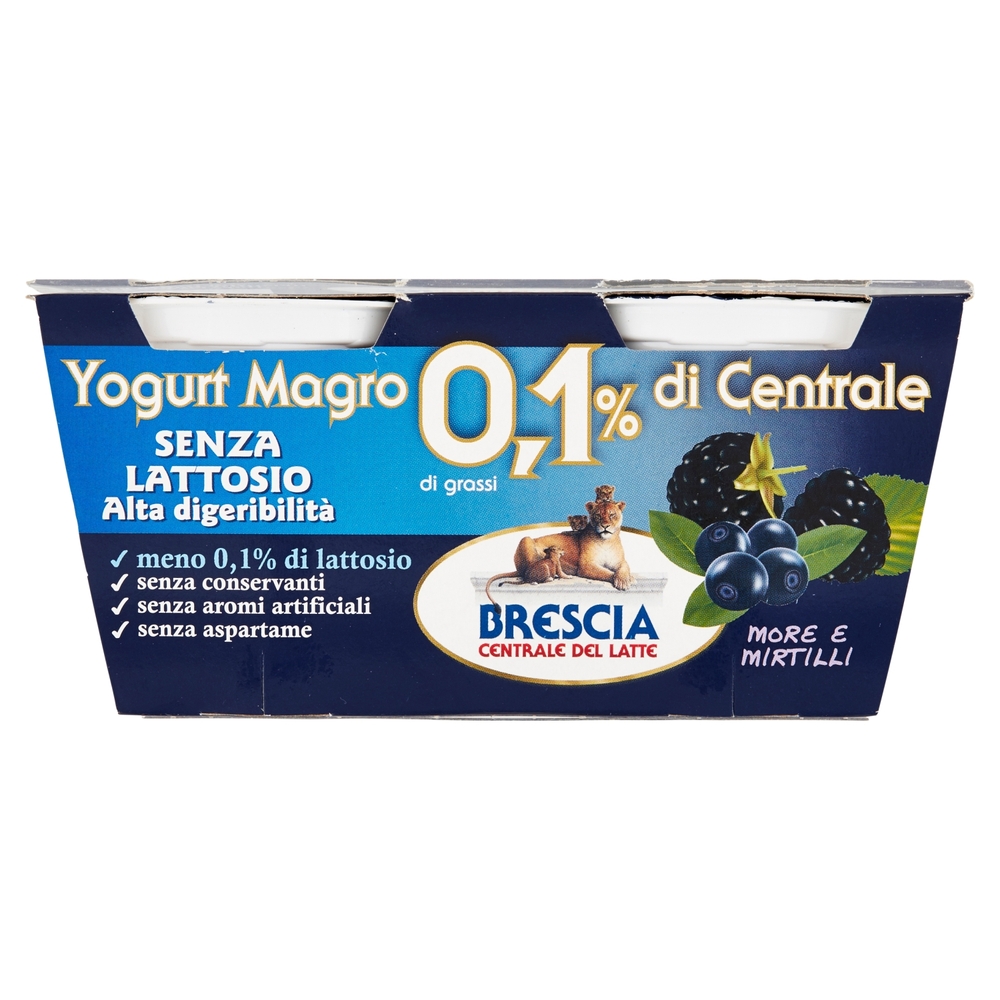 Yogurt More 0.1% Grassi Senza Lattosio, 2x125 g